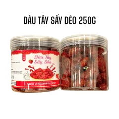 Dâu Tây Sấy Dẻo Thơm Ngon 250g Hộp