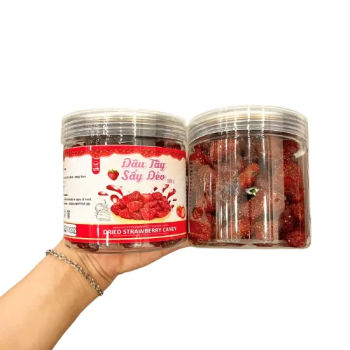 Dâu Tây Sấy Dẻo Thơm Ngon 250g Hộp