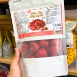 Dâu Tây Sấy Lạnh 200g - Dâu Tây Sấy Thăng Hoa Túi Zip Trắng Sữa