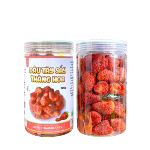 Dâu Tây Sấy Thăng Hoa Thơm Ngon 200g hộp