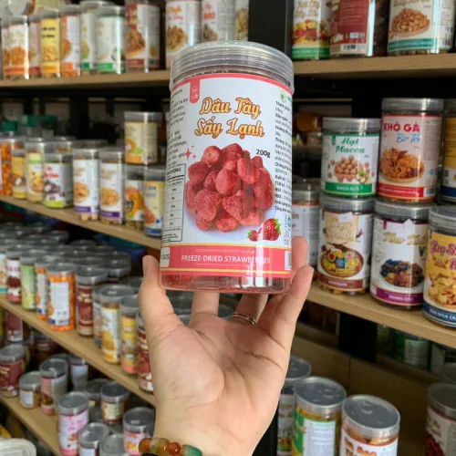 Dâu Tây Sấy Thăng Hoa Thơm Ngon 200g hộp