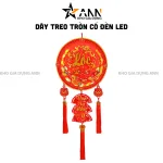 Dây Đèn Tròn Chữ Lộc Có Đèn Led Nhạc 40x90cm