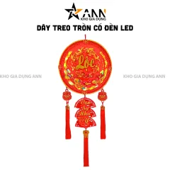 Dây Đèn Tròn Chữ Lộc Có Đèn Led Nhạc 40x90cm