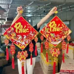 Dây reo 3d Vuông Tràn Trí Tết 30cm