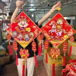 Dây reo 3d Vuông Tràn Trí Tết 30cm