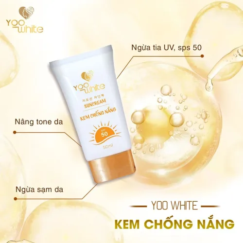 Để bảo vệ da tốt nhất thì không thể không sử dụng kem chống nắng Yoo White