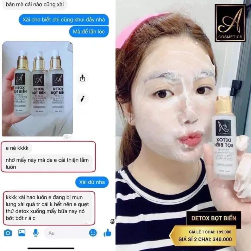 DETOX BỌT BIỂN  thải độc, sạch da, hút chì, bụi bẩn, thu nhỏ LCL