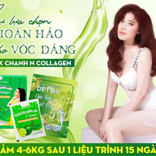 Detox Chanh Giảm Cân N Collagen giúp da đẹp dáng thon