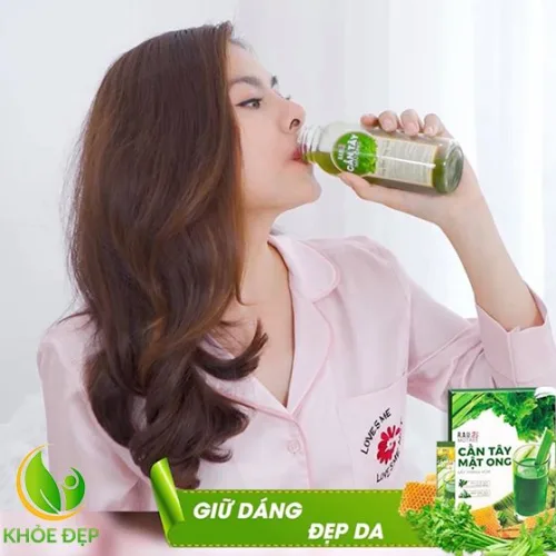 Diễn Viên VÂN TRANG sử dụng CẦN TÂY MẬT ONG MOTREE