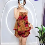 Đồ bộ áo hai dây quần đùi vải tonl