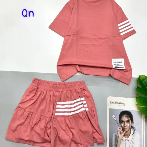 đồ bộ chân váy ngắn có quần  áo tay ngắn in 4 sọc
