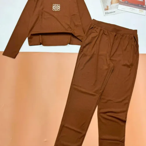 đồ bộ cổ tròn quần dài áo tay dài trơn