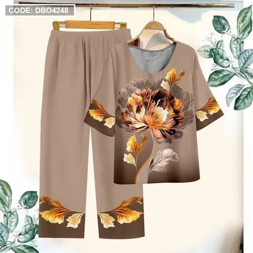 Đồ bộ in bông trung niên Có 3 size