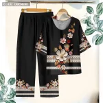 Đồ bộ in bông trung niên Có 3 size