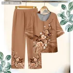 Đồ bộ in bông trung niên Có 3 size