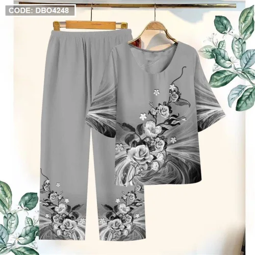 Đồ bộ in bông trung niên Có 3 size