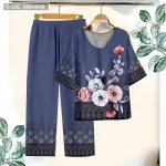 Đồ bộ in bông trung niên Có 3 size