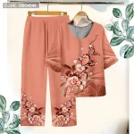 Đồ bộ in bông trung niên Có 3 size