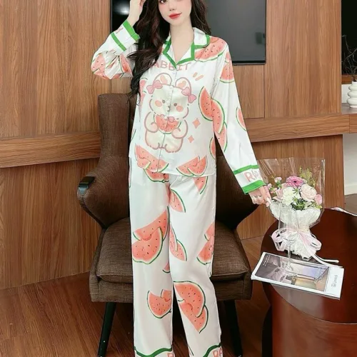 Đồ bộ latin mềm mịn quần dài tay dài in hình