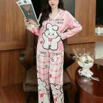 Đồ bộ latin mềm mịn quần dài tay dài in hình