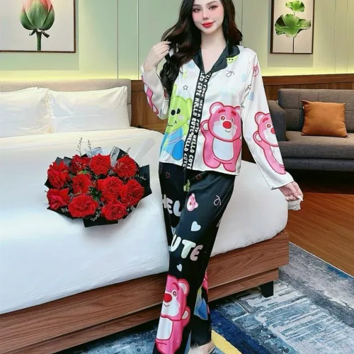 Đồ bộ latin mềm mịn quần dài tay dài in hình