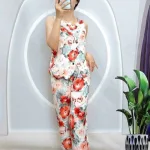 Đồ bộ mango quần dài áo sát nách có nút