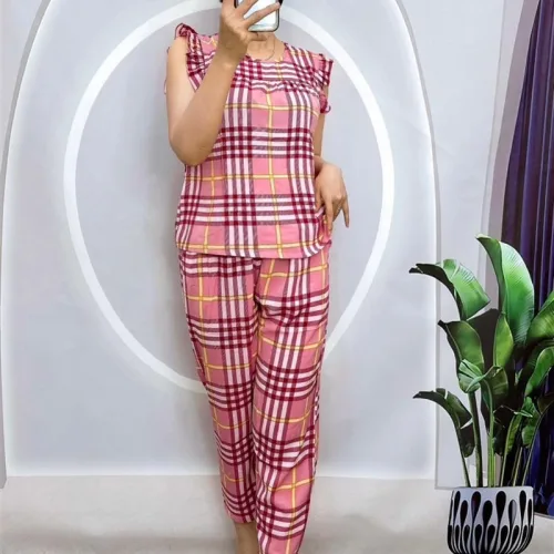 Đồ bộ mango quần dài cổ tròn sát nách bèo Có 2 size
