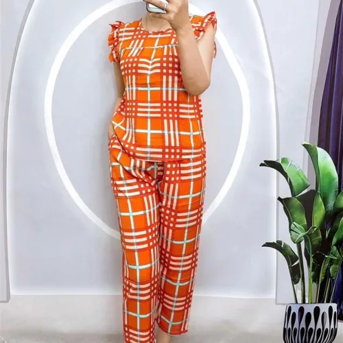 Đồ bộ mango quần dài cổ tròn sát nách bèo Có 2 size