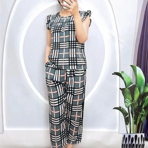 Đồ bộ mango quần dài cổ tròn sát nách bèo Có 2 size