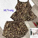 Đồ bộ mango quần đùi áo hai dây in hoạ tiết