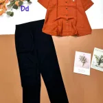 đồ bộ nữ quần dài áo sơ mi in chữ PADAN