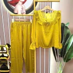 Đồ bộ pijama quần dài áo tay dài màu trơn