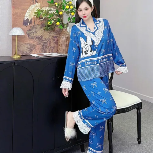 đồ bộ pijama quần dài áo tay dài nhiều hình khác nhau