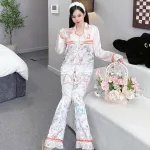 đồ bộ pijama quần dài áo tay dài nhiều hình khác nhau