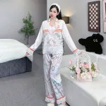 đồ bộ pijama quần dài áo tay dài nhiều hình khác nhau