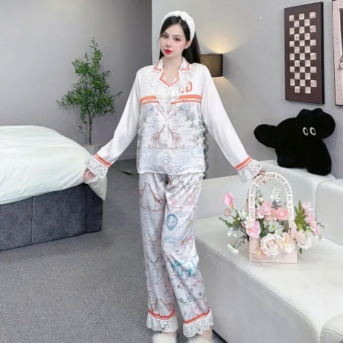 đồ bộ pijama quần dài áo tay dài nhiều hình khác nhau