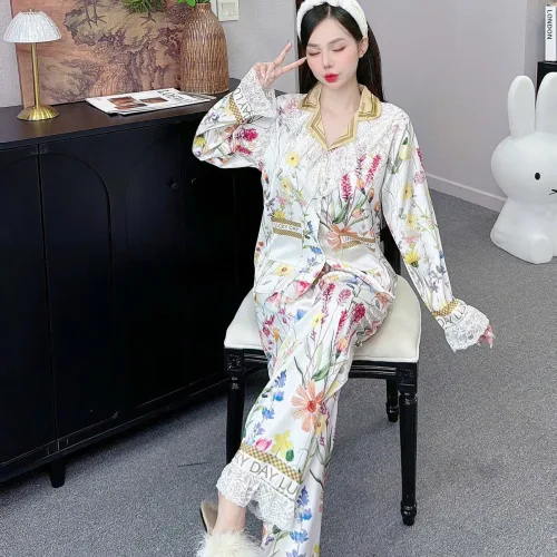đồ bộ pijama quần dài áo tay dài nhiều hình khác nhau