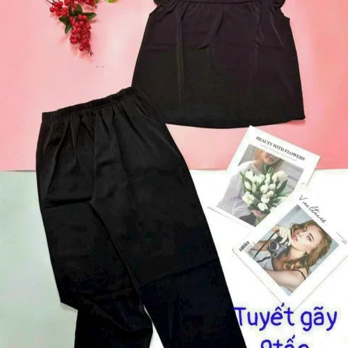 Đồ bộ quần 9 tấc áo sát nách bèo màu trơn