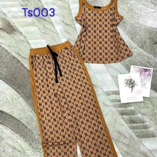 Đồ bộ quần dài áo dây hoạ tiết