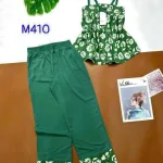 Đồ bộ quần dài áo dây hoạ tiết mặc nhà