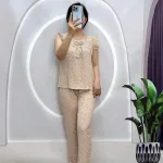 Đồ bộ quần dài áo sát nách bèo hoạ tiết