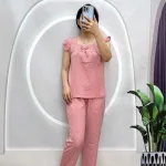 Đồ bộ quần dài áo sát nách bèo hoạ tiết