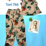 Đồ bộ quần dài áo sát nách hoạ tiết mặc nhà