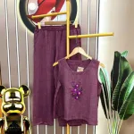 Đồ bộ quần dài áo sát nách in hình hoa