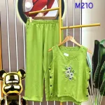 Đồ bộ quần dài áo sát nách in hình hoa