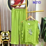 Đồ bộ quần dài áo sát nách in hình hoa