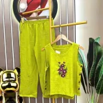 Đồ bộ quần dài áo sát nách in hình hoa