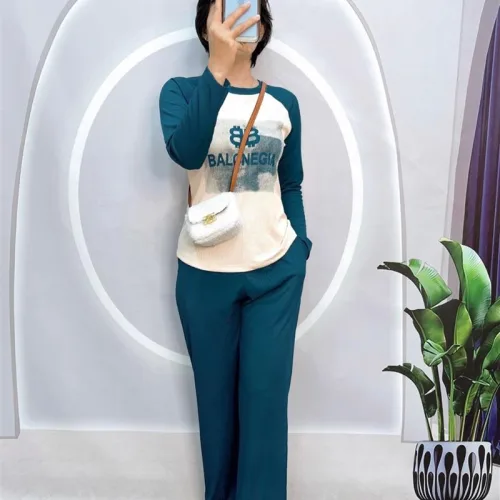 Đồ bộ quần dài áo tay dài 2 màu in chữ