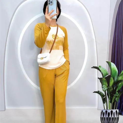 Đồ bộ quần dài áo tay dài 2 màu in chữ