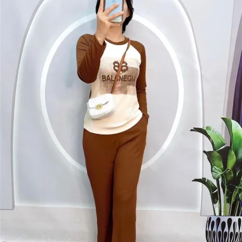 Đồ bộ quần dài áo tay dài 2 màu in chữ